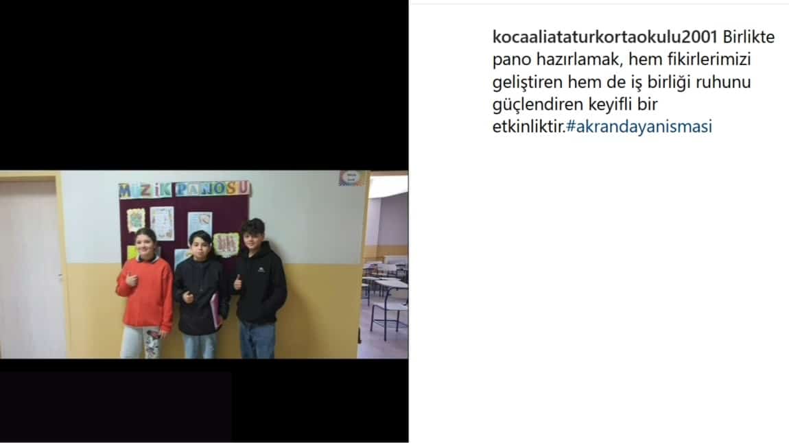 Birlikte pano hazırlamak, hem fikirlerimizi geliştiren hem de iş birliği ruhunu güçlendiren keyifli bir etkinliktir.